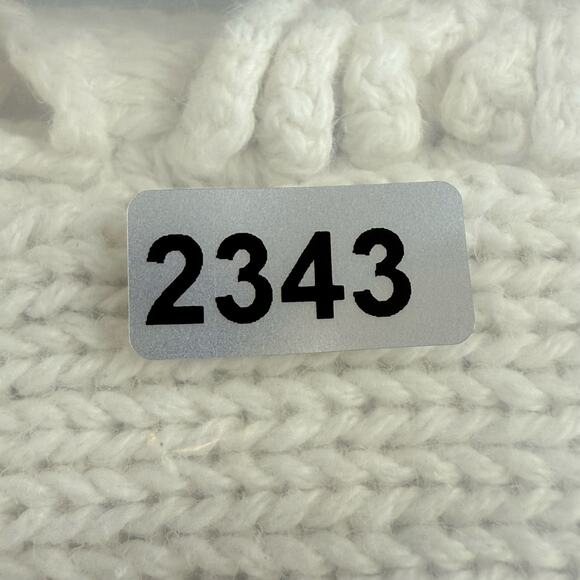 Vintage 90s Crochet Sweater Vest Sz L Cardigan Cottagecore Grannycore Rosette - Picture 15 of 16